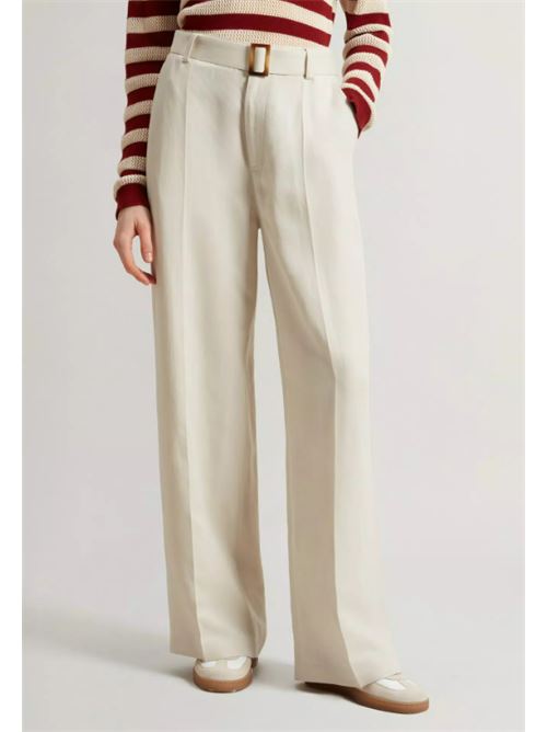 VISCOSE LINEN PANT WOOLRICH | CFWWTR0220FRUT30438867 LIGHT OAK